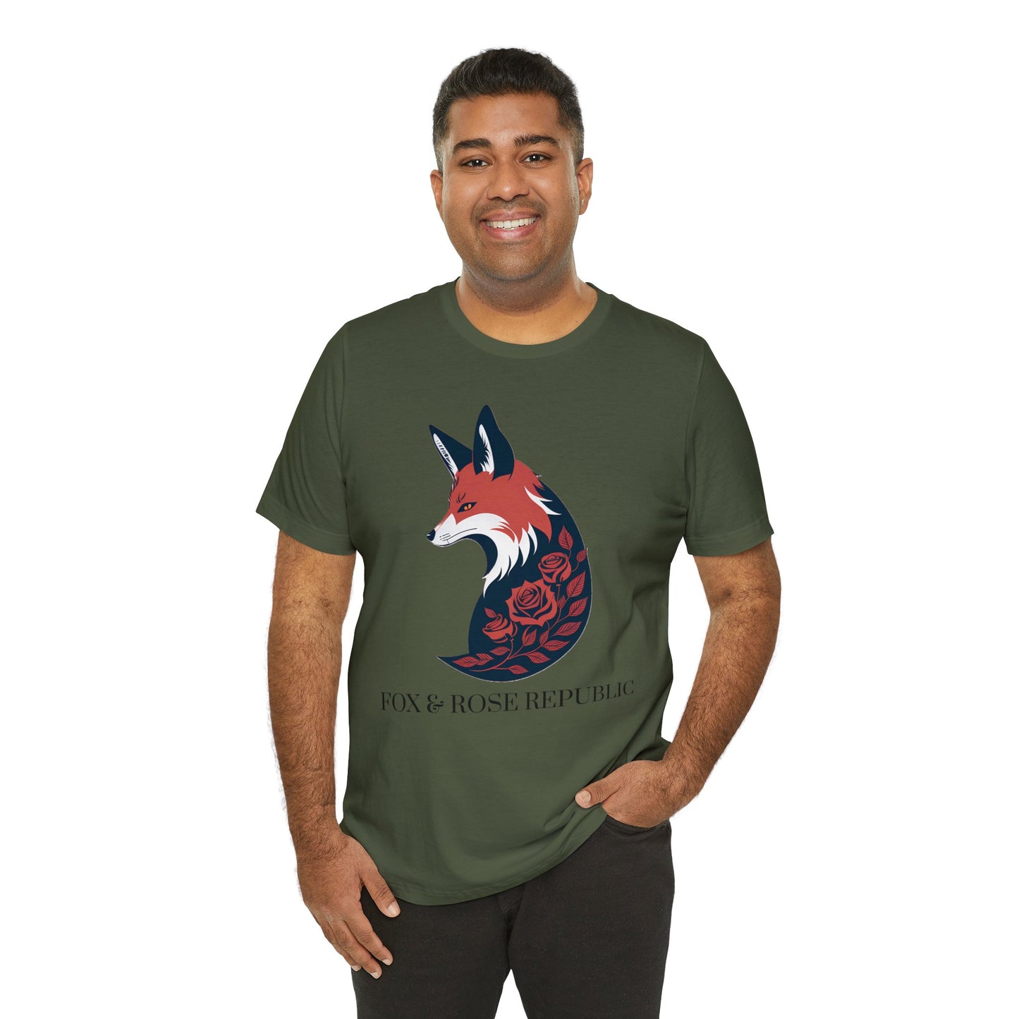 Fox and Rose Republic Logo Unisex Jersey Short Sleeve Tee