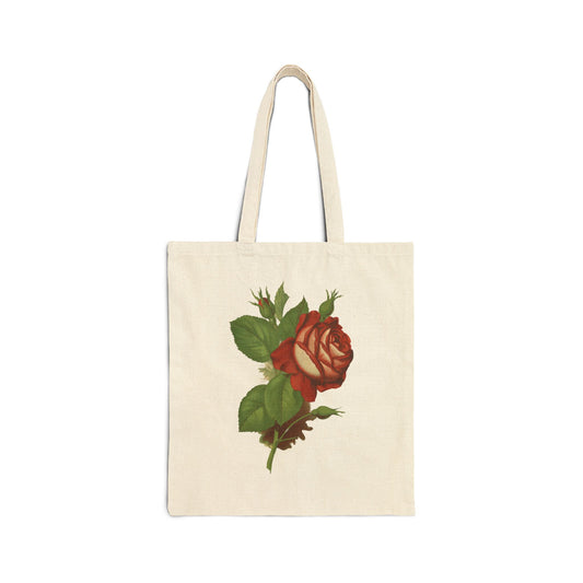 Peppermint rose tote