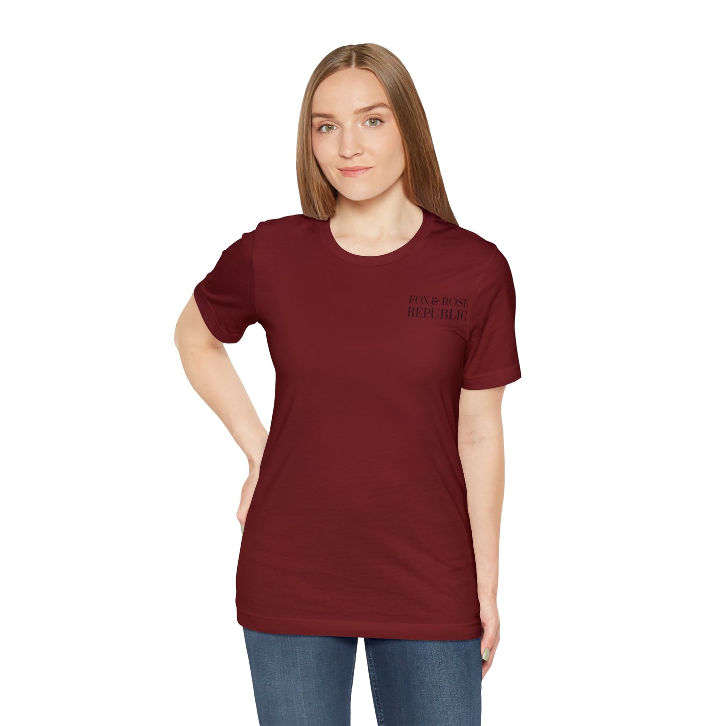 Fox & Rose Republic Unisex Jersey Short Sleeve Tee