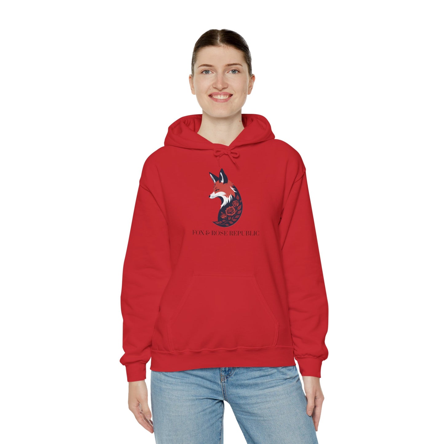 Fox & Rose Republic Logo Unisex Heavy Blend™ Hooded Sweatshirt