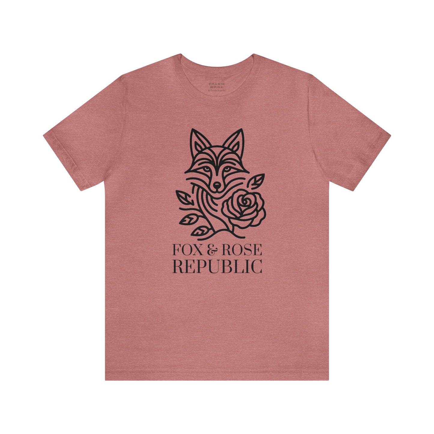 Fox & Rose Republic Ebony Fox Unisex Jersey Short Sleeve Tee