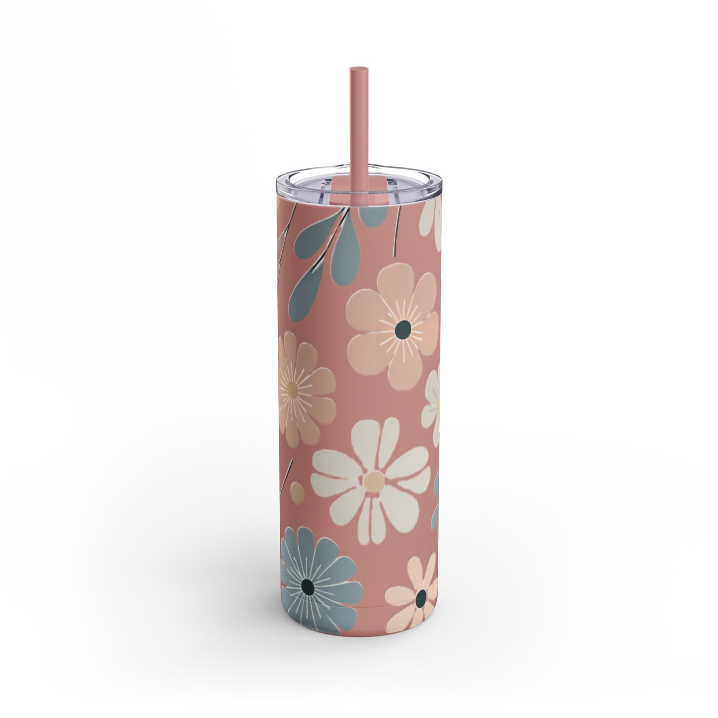 Desert Rose Skinny Matte Tumbler, 20oz