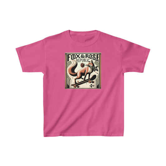 Fox & Rose Republic Skater Fox Kids Heavy Cotton™ Tee