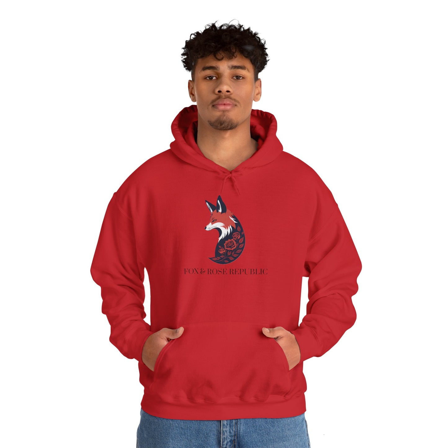 Fox & Rose Republic Logo Unisex Heavy Blend™ Hooded Sweatshirt