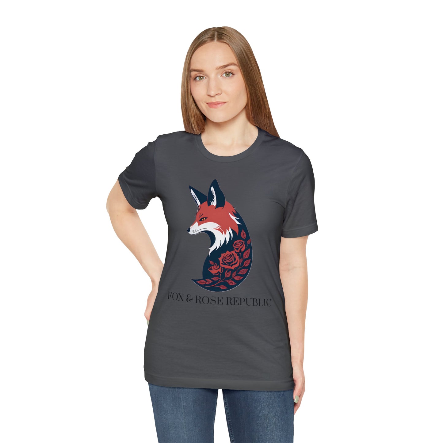 Fox and Rose Republic Logo Unisex Jersey Short Sleeve Tee