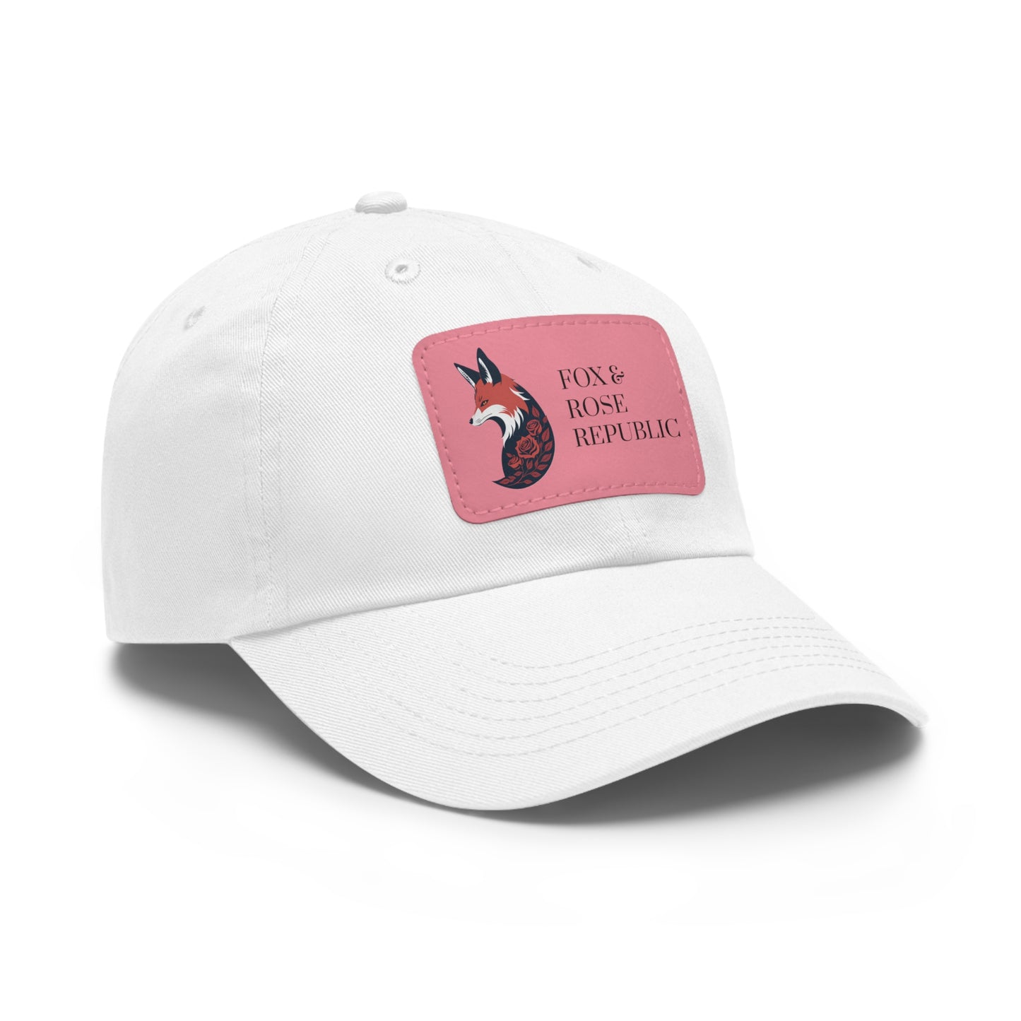 Fox & Rose Republic Logo Dad Hat with Leather Patch