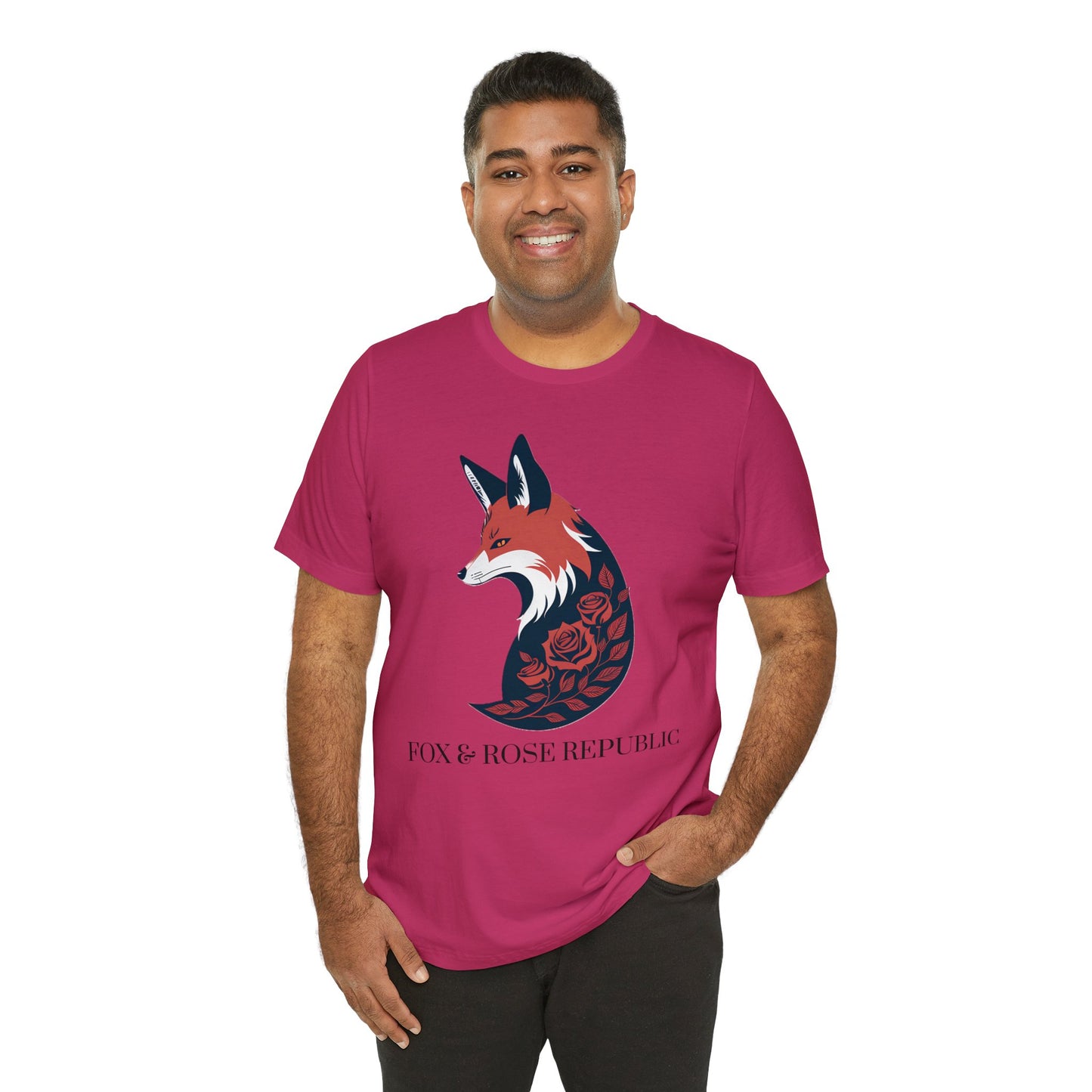 Fox and Rose Republic Logo Unisex Jersey Short Sleeve Tee