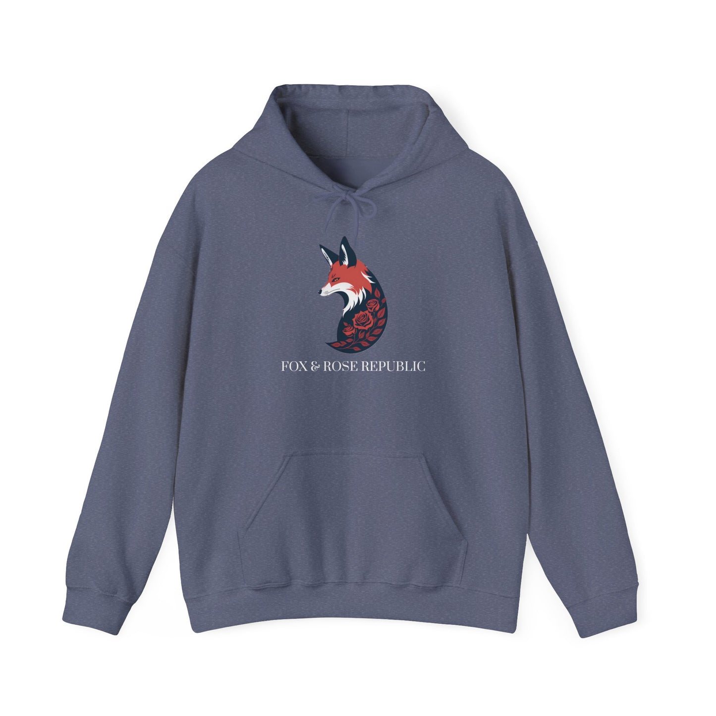 Fox & Rose Republic Logo Unisex Heavy Blend™ Hooded Sweatshirt