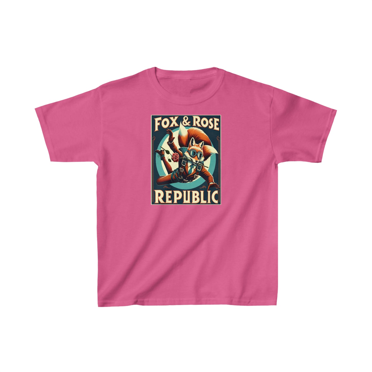 Fox & Rose Republic Skydive Like a Fox Kids Heavy Cotton™ Tee