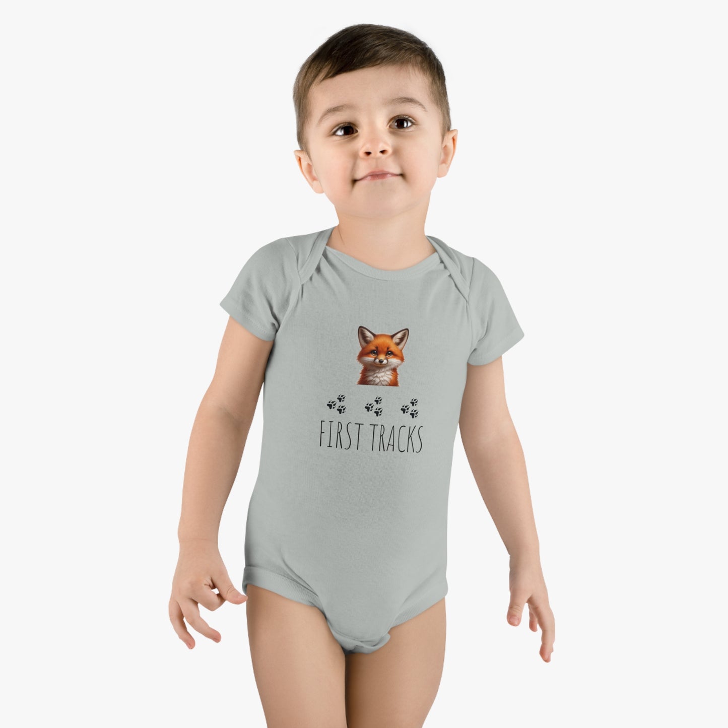 First Tracks Fox Baby Short Sleeve Onesie®