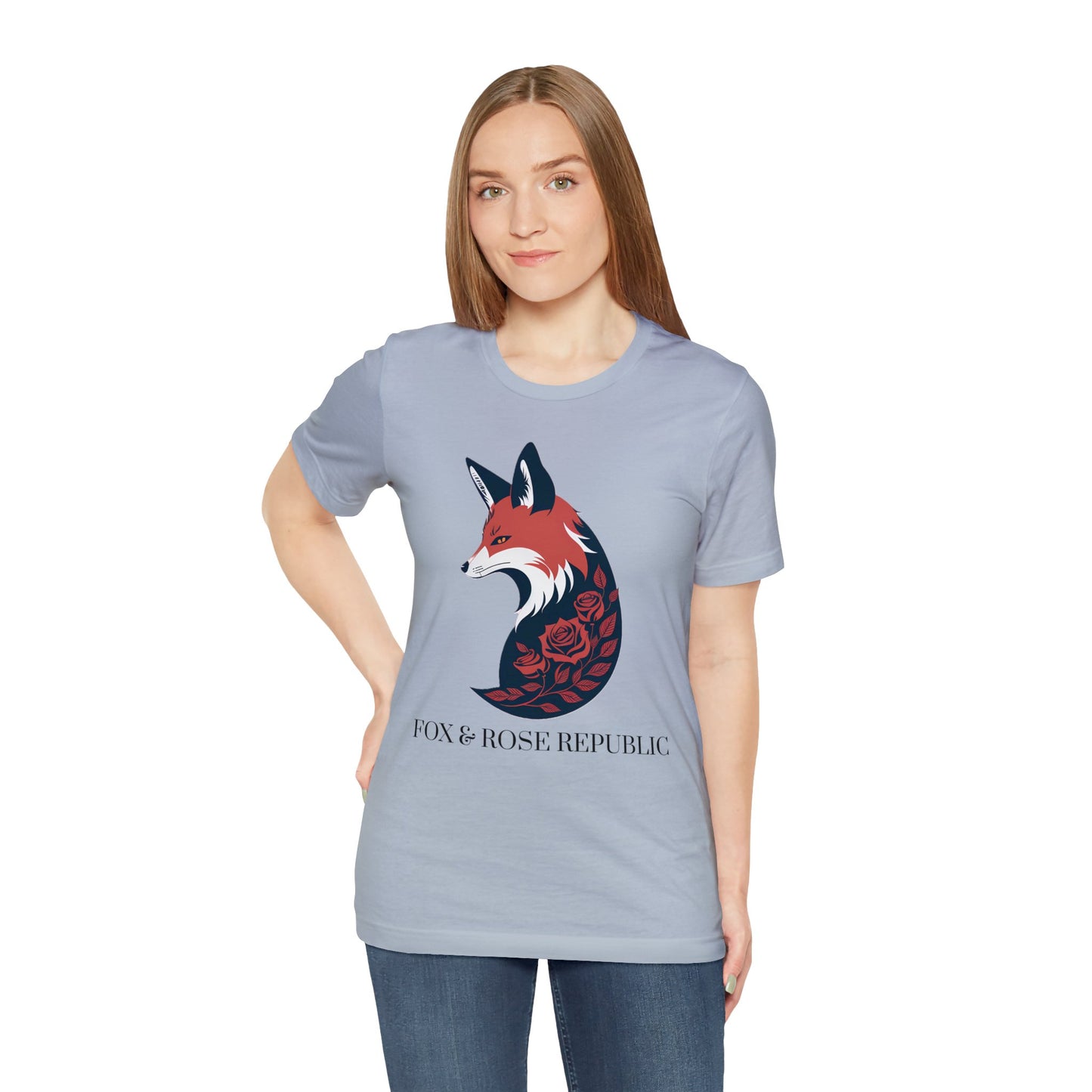 Fox and Rose Republic Logo Unisex Jersey Short Sleeve Tee