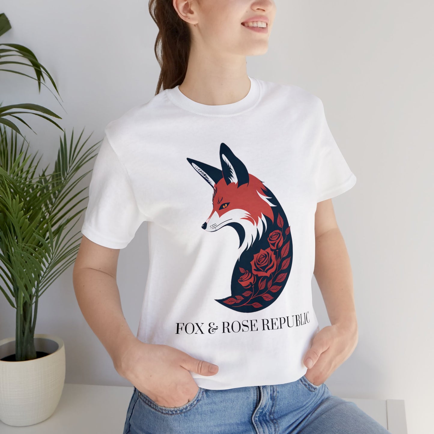 Fox and Rose Republic Logo Unisex Jersey Short Sleeve Tee