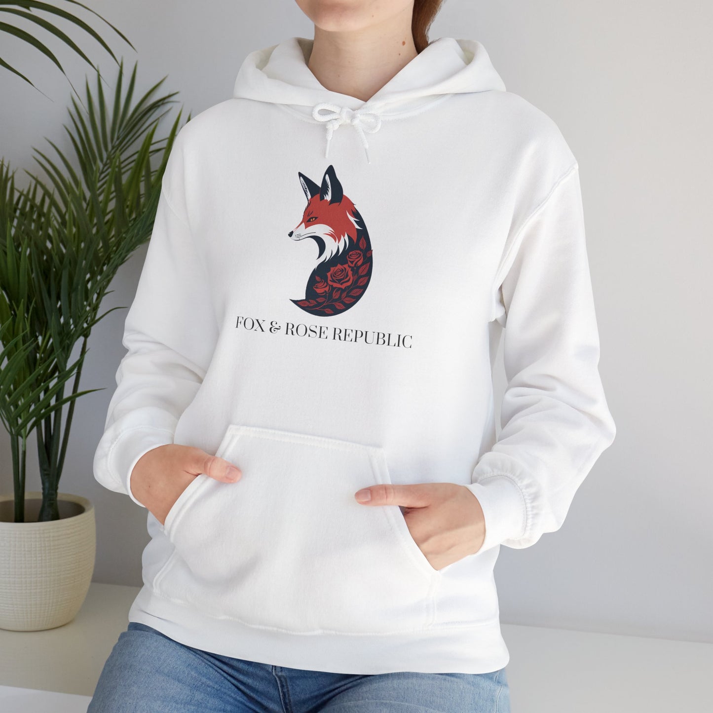 Fox & Rose Republic Logo Unisex Heavy Blend™ Hooded Sweatshirt