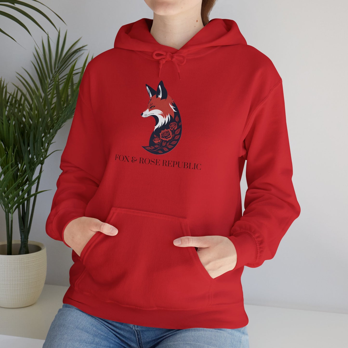 Fox & Rose Republic Logo Unisex Heavy Blend™ Hooded Sweatshirt