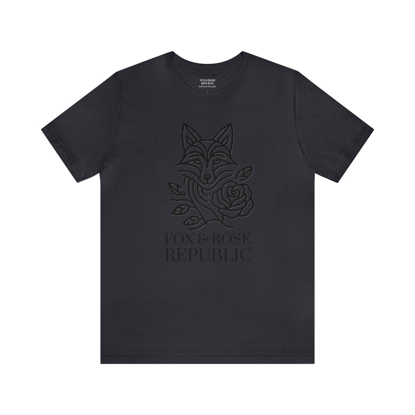 Fox & Rose Republic Ebony Fox Unisex Jersey Short Sleeve Tee