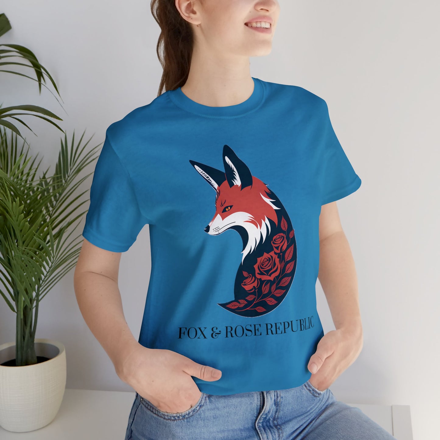 Fox and Rose Republic Logo Unisex Jersey Short Sleeve Tee