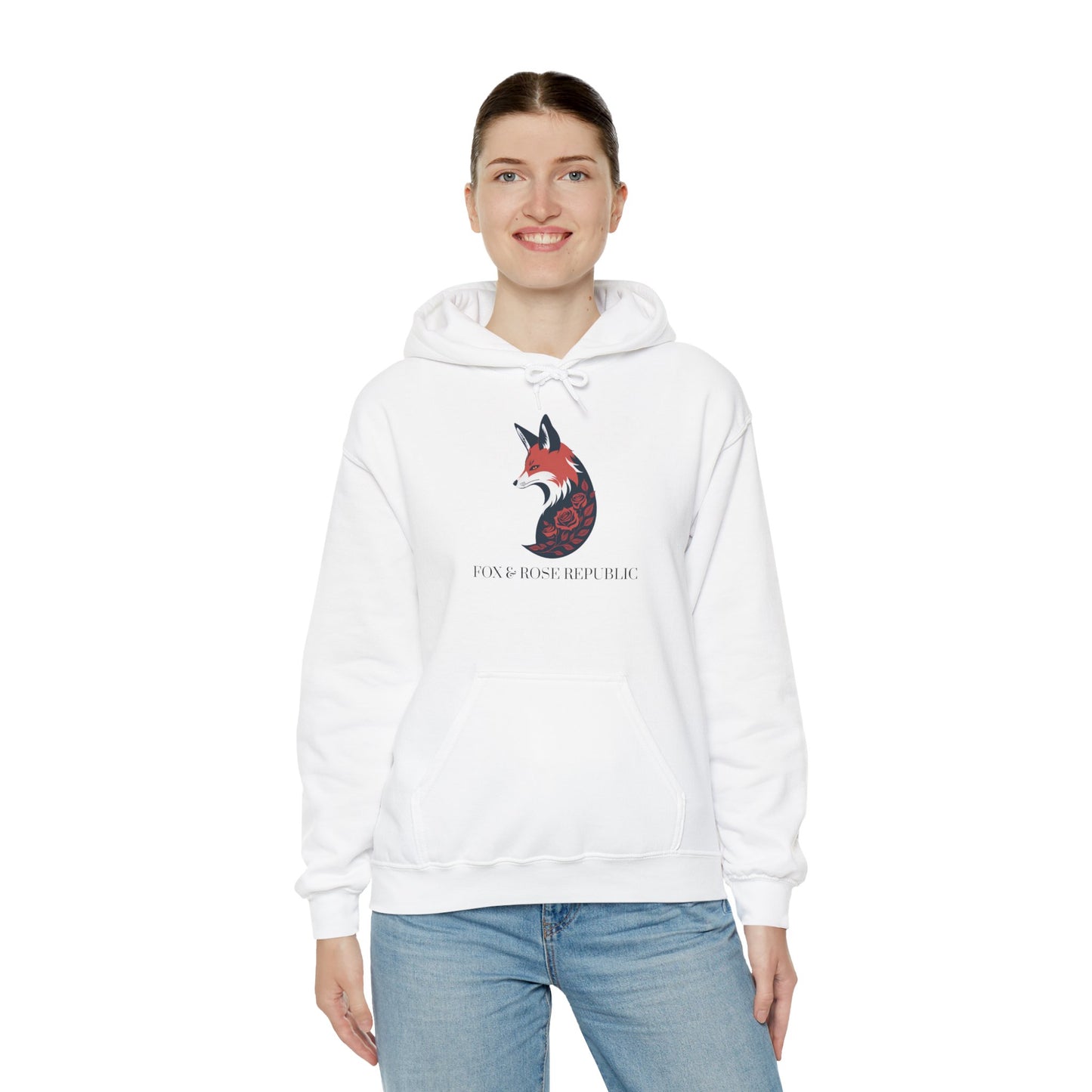 Fox & Rose Republic Logo Unisex Heavy Blend™ Hooded Sweatshirt