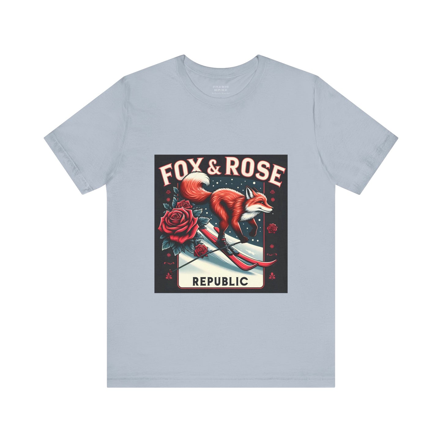 Skiing Fox Unisex Jersey Short Sleeve Tee