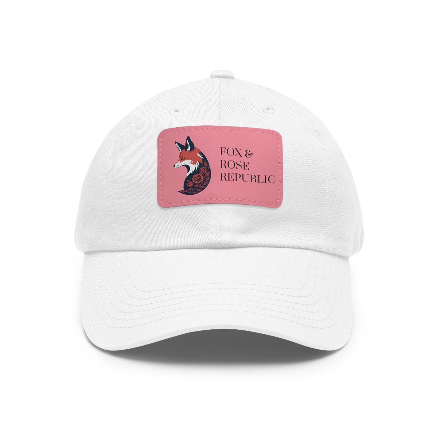 Fox & Rose Republic Logo Dad Hat with Leather Patch