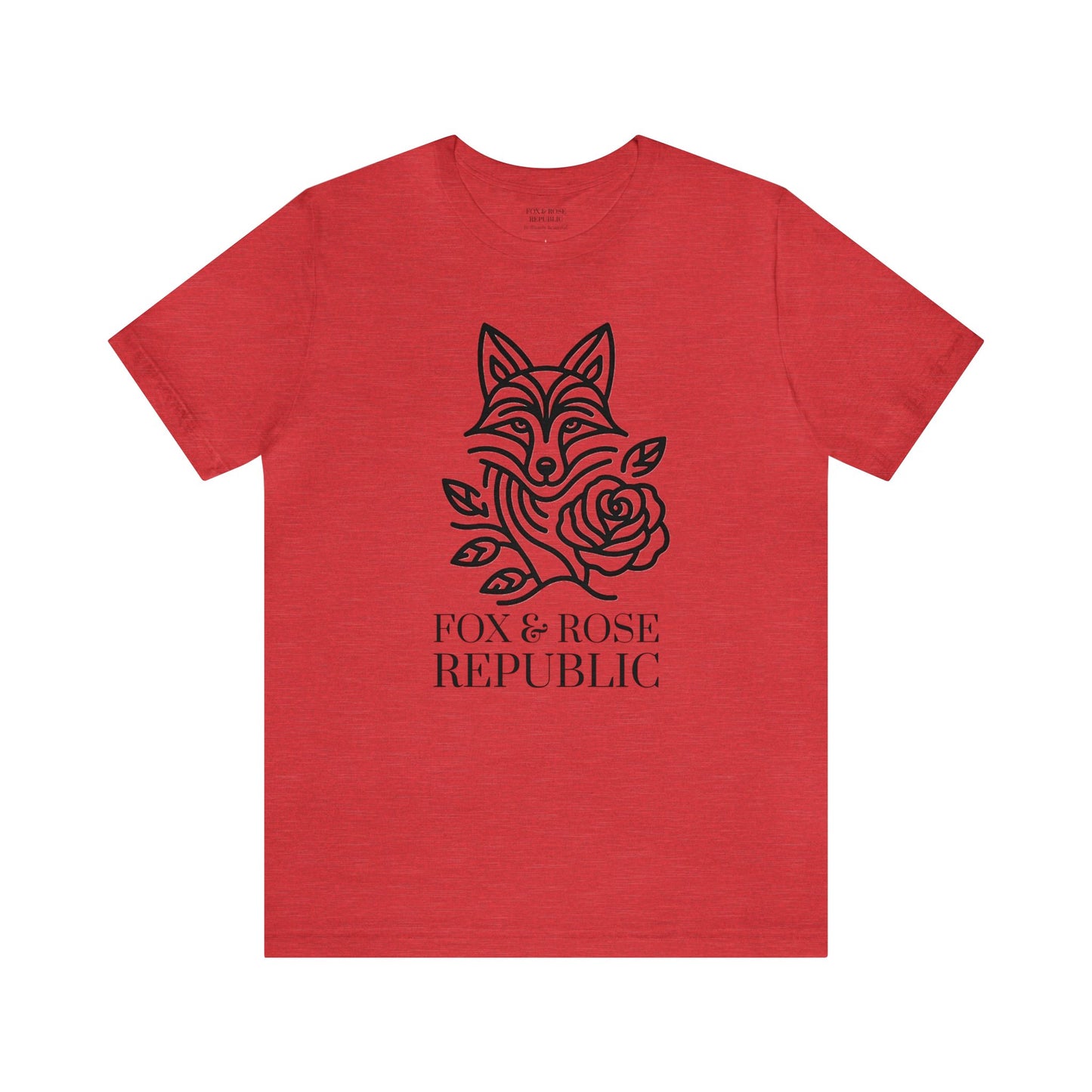 Fox & Rose Republic Ebony Fox Unisex Jersey Short Sleeve Tee