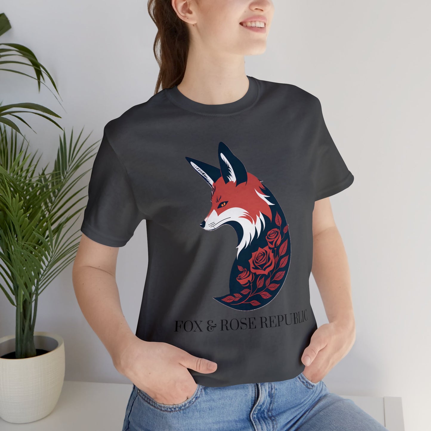 Fox and Rose Republic Logo Unisex Jersey Short Sleeve Tee