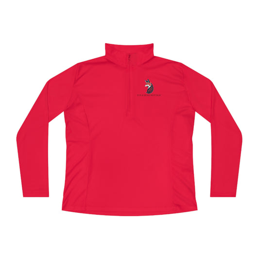 Fox & Rose Republic Logo Ladies Quarter-Zip Pullover