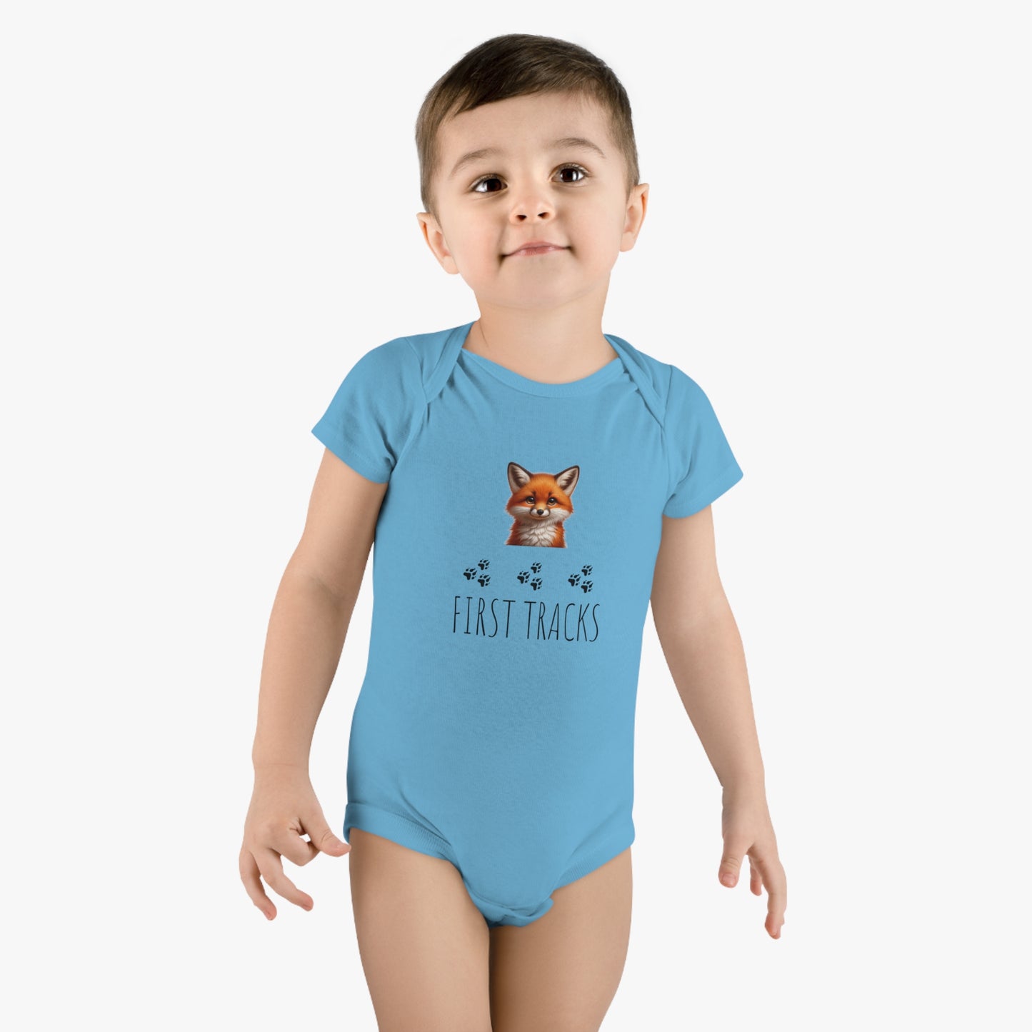 First Tracks Fox Baby Short Sleeve Onesie®