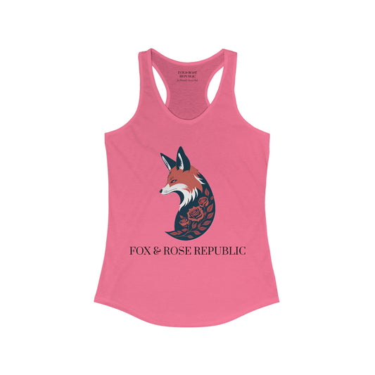 Fox and Rose Republic Logo Women's Racerback Tank