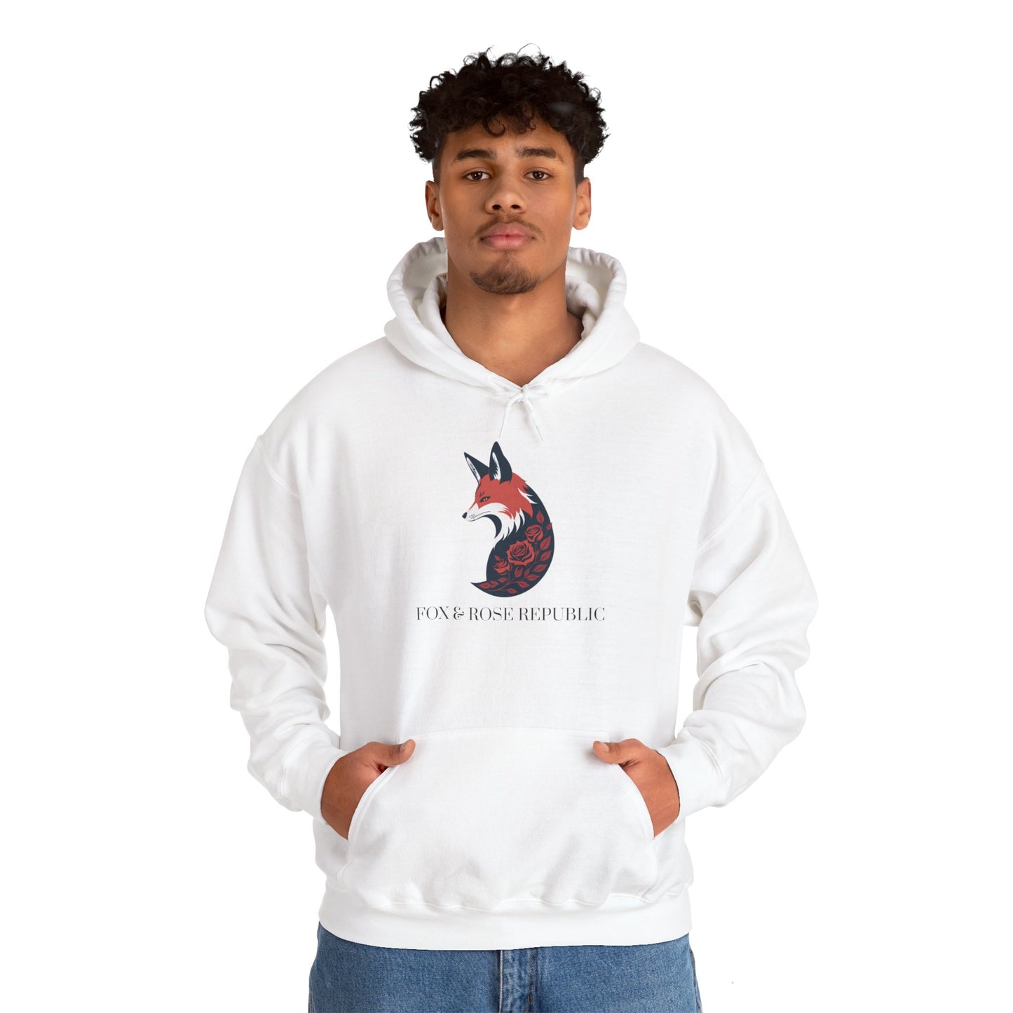 Fox & Rose Republic Logo Unisex Heavy Blend™ Hooded Sweatshirt