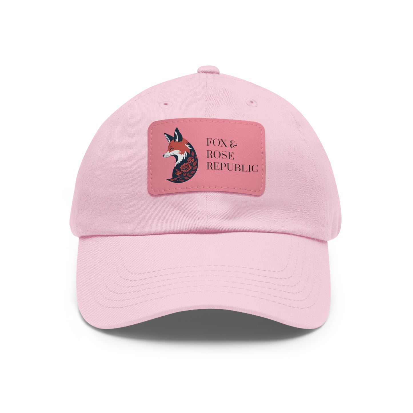 Fox & Rose Republic Logo Dad Hat with Leather Patch