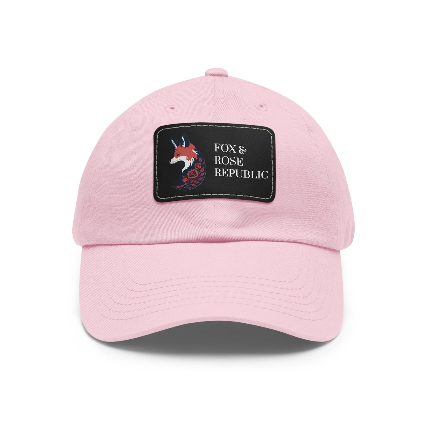 Fox & Rose Republic Logo Dad Hat with Leather Patch