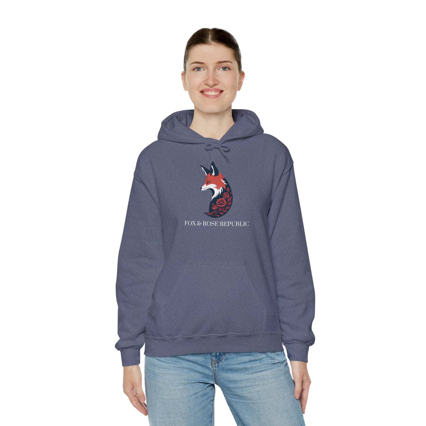 Fox & Rose Republic Logo Unisex Heavy Blend™ Hooded Sweatshirt